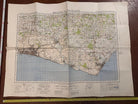 Original WW2 British Army GSGS OS Map of Great Britain - Brighton & Eastbourne - The Militaria Shop