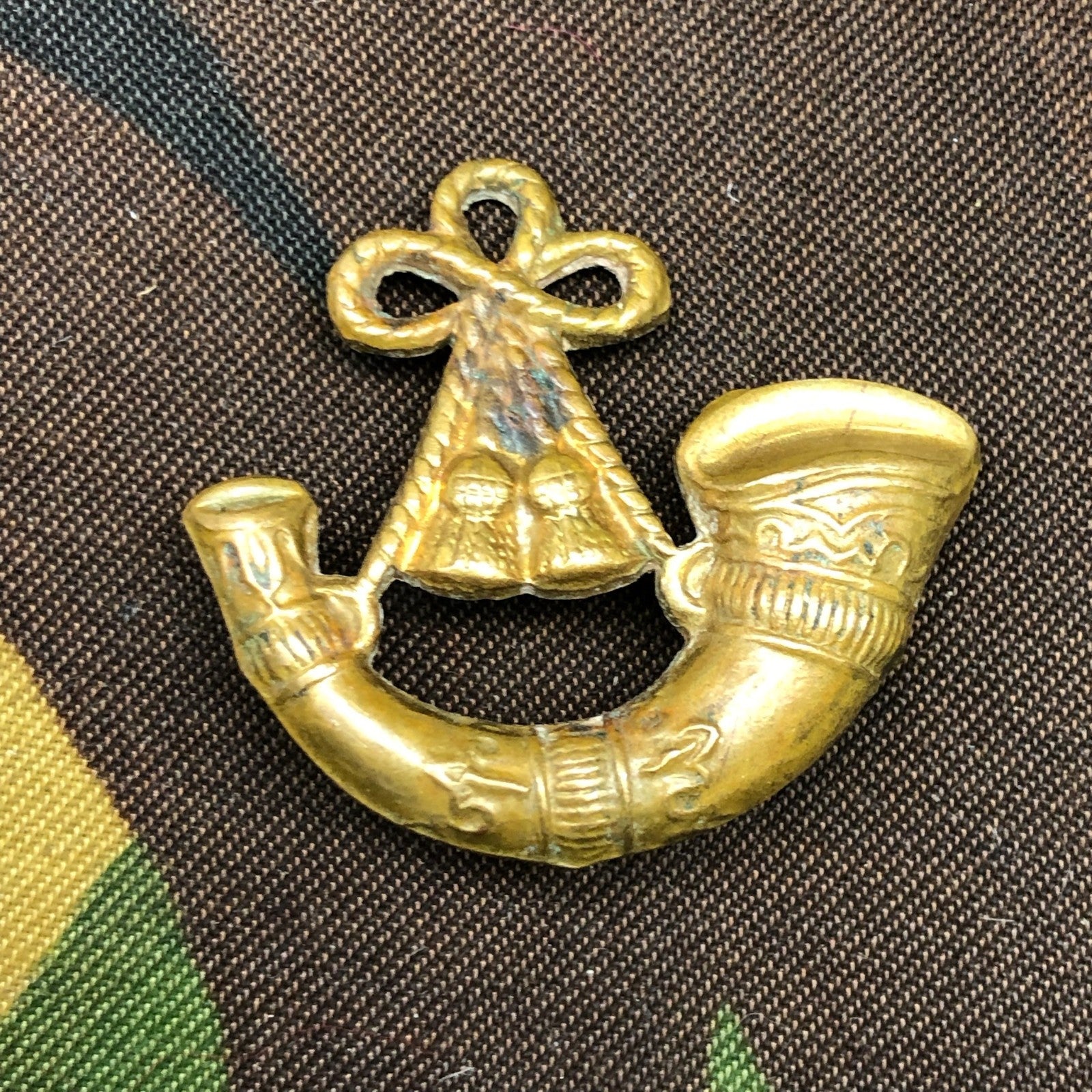 Original WW2 British Army Collar Badge - Oxfordshire & Buckinghamshire Light Inf - The Militaria Shop