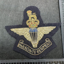 Load image into Gallery viewer, British Army Bullion Embroidered Blazer Badge - Parachute Regiment
