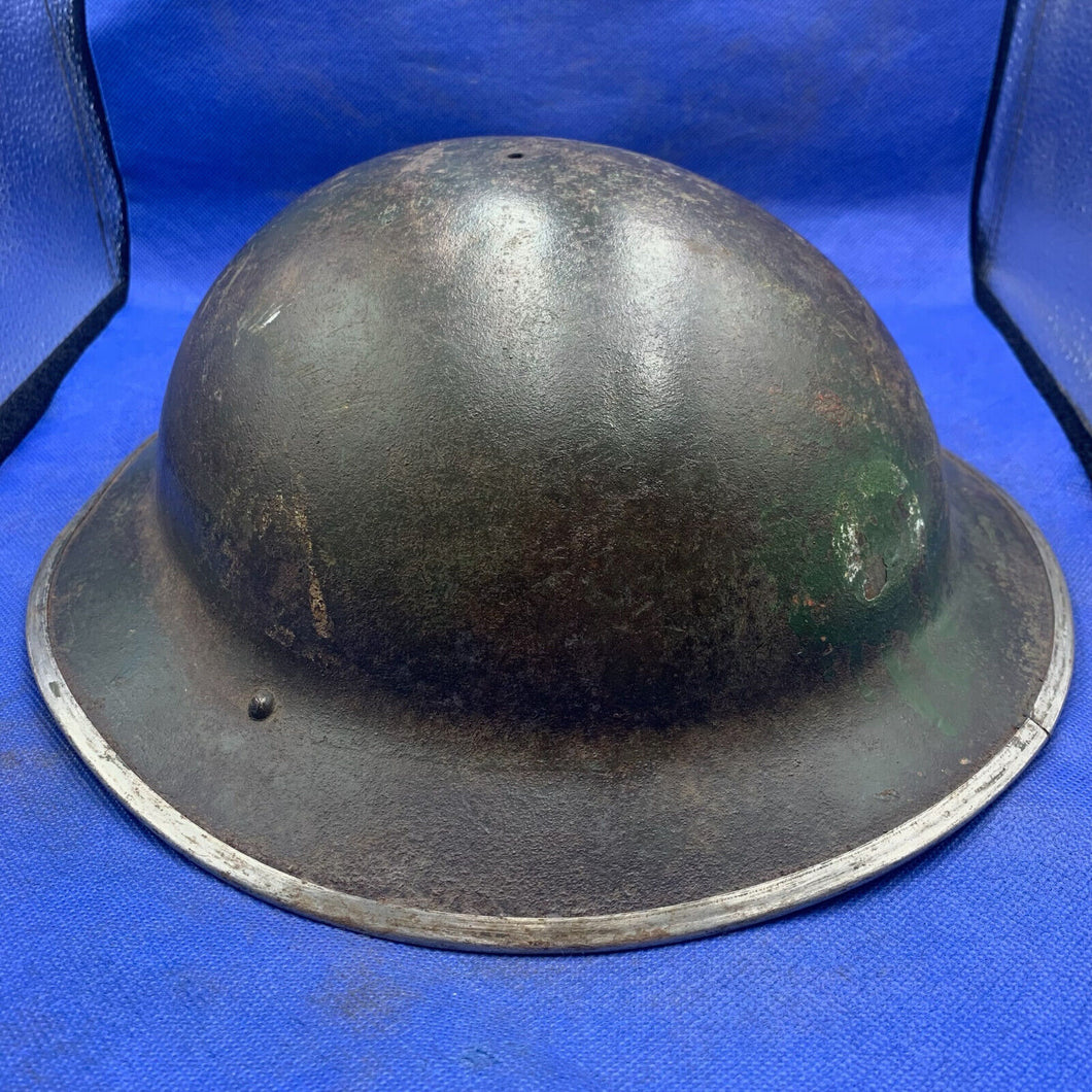 Original British Army WW2 Mk2 Combat Helmet with Div Signs Front & Side