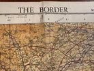 Original WW2 British Army RAF Navy Base Map of England - The Border of Scotland - The Militaria Shop