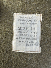 Load image into Gallery viewer, Genuine British Army Dismounted Greatcoat Size 11 - 41&quot; Chest - WW2 Reenactment
