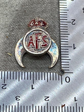 Load image into Gallery viewer, Original British Army - Auxiliary Fire Service AFS Lapel / Brooch
