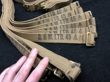 Charger l&#39;image dans la galerie, Original WW2 British Army 37 Pattern Equipment/Large Pack Strap - NOS 1945 Dated
