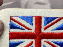 Load image into Gallery viewer, Original Vintage British Union Jack Cloth Sewn Shoulder Badge - Stick Backed
