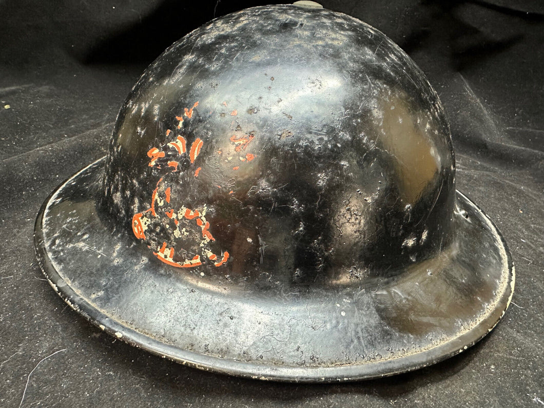 Original WW2 British Civil Defence Home Front Helmet & Liner Set