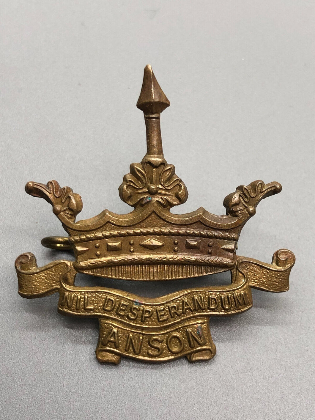 Original WW1 British Army Royal Naval Division Anson Battalion Cap Badge