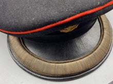 Load image into Gallery viewer, Original British Army QC Royal Engineers High Ranking Officer&#39;s Braided Cap 56cm
