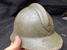 Load image into Gallery viewer, Original WW2 French Army M1926 Adrian Helmet Complete - Rare Large Size
