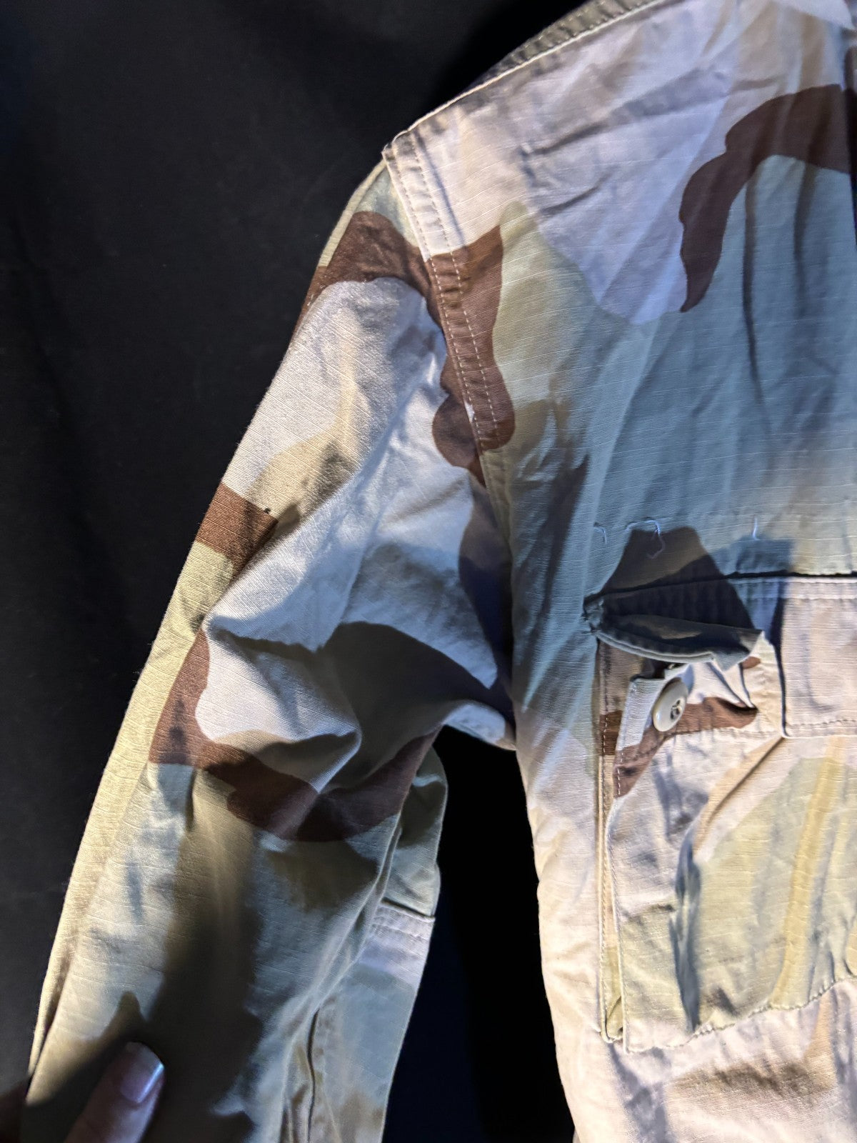 Gulf War US Army DCU Camouflaged Combat Field Coat/Jacket - Small/X-Short - The Militaria Shop