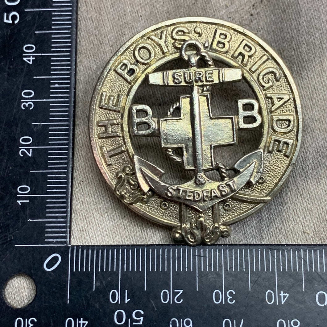 Original Boys Brigade Officers Frosted Cap Badge