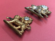 Load image into Gallery viewer, Original WW2 British Army York &amp; Lancaster Regiment Collar Badges
