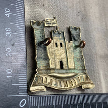 Load image into Gallery viewer, Original WW1 British Army Cap Badge - 6th (Inniskilling) Dragoons
