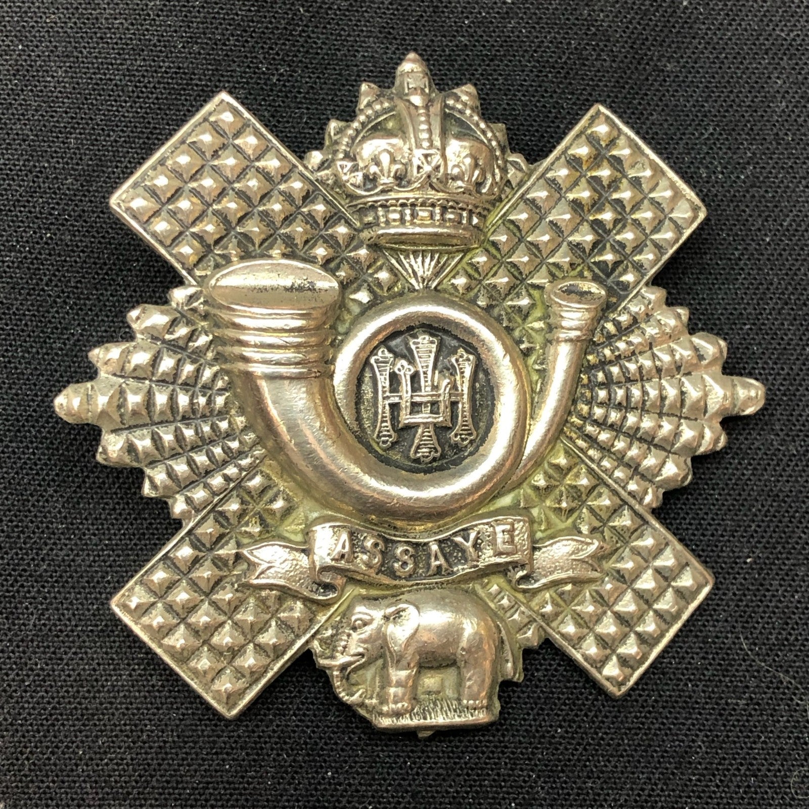Original WW2 British Army Cap Badge - Highland Light Infantry - HLI - The Militaria Shop