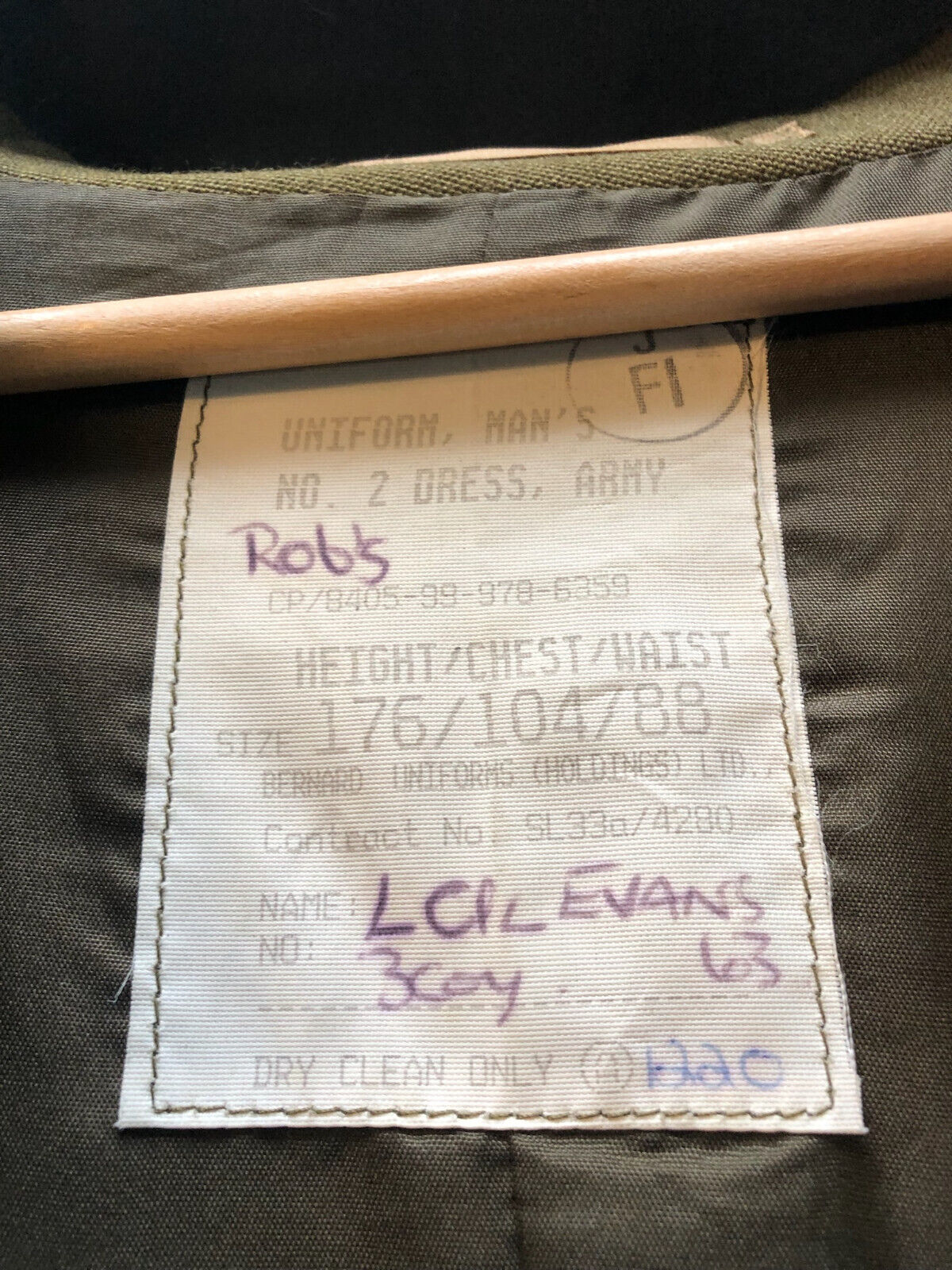 Genuine British Army No.2 Dress Uniform Tunic Jacket - Size 176/104/88 - The Militaria Shop
