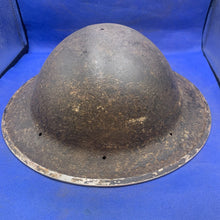 Load image into Gallery viewer, Original British Army Mk2 Combat Helmet - Untouched WW2 Example
