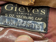 Load image into Gallery viewer, Original Merchant Navy Captain&#39;s Cap - HMS Seahorse - London Makers Label
