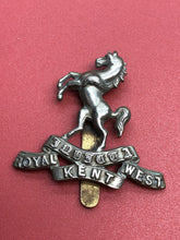 Load image into Gallery viewer, Original WW2 British Army The Royal West Kent Regiment Cap Badge
