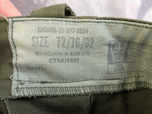 Charger l&#39;image dans la galerie, Genuine British Army OD Green Fatigue Combat Trousers - Size 72/76/92
