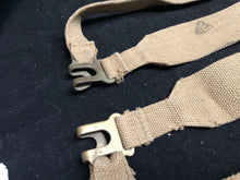 Load image into Gallery viewer, Original WW2 British Army 37 Pattern Khaki L-Straps Webbing - Wartime Dated
