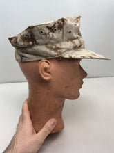 Load image into Gallery viewer, Genuine US Marine Corps USMC Desert Peaked Garrison Cap - Size Small
