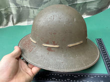 Charger l&#39;image dans la galerie, Original WW2 British Home Front Civillian Zuckerman Helmet 1941 Dated &amp; Liner
