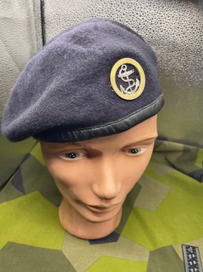 Original British Royal Navy Beret with Badge - Size 59cm - The Militaria Shop