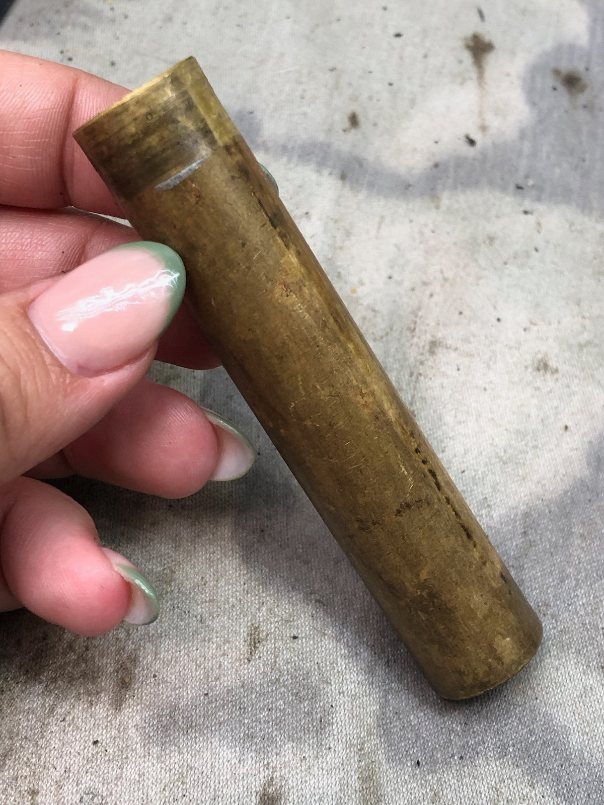 Original WW1 British Army SMLE Enfield Brass Oil Bottle - EFD Marked - The Militaria Shop