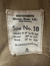 Charger l&#39;image dans la galerie, Original WW2 British Army Battledress Jacket 1940 Pattern - Palestine Div Signs
