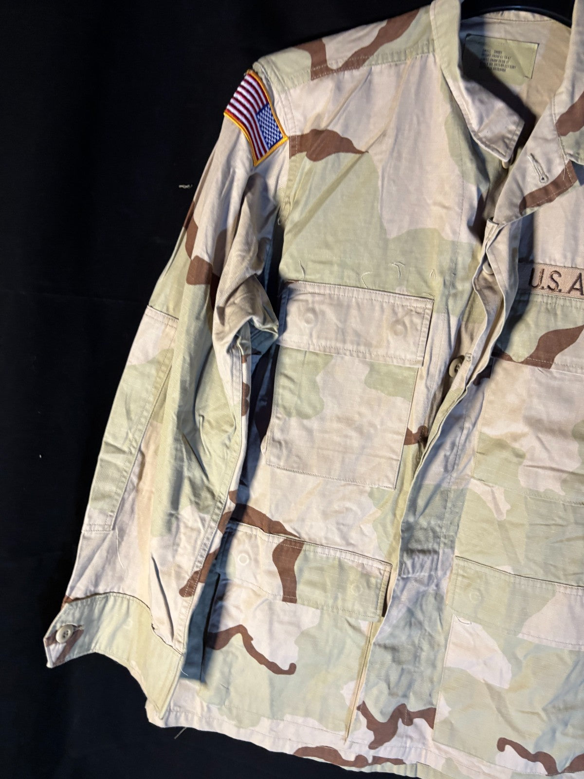 Gulf War US Army DCU Camouflaged Combat Field Coat/Jacket - Small/Short - The Militaria Shop