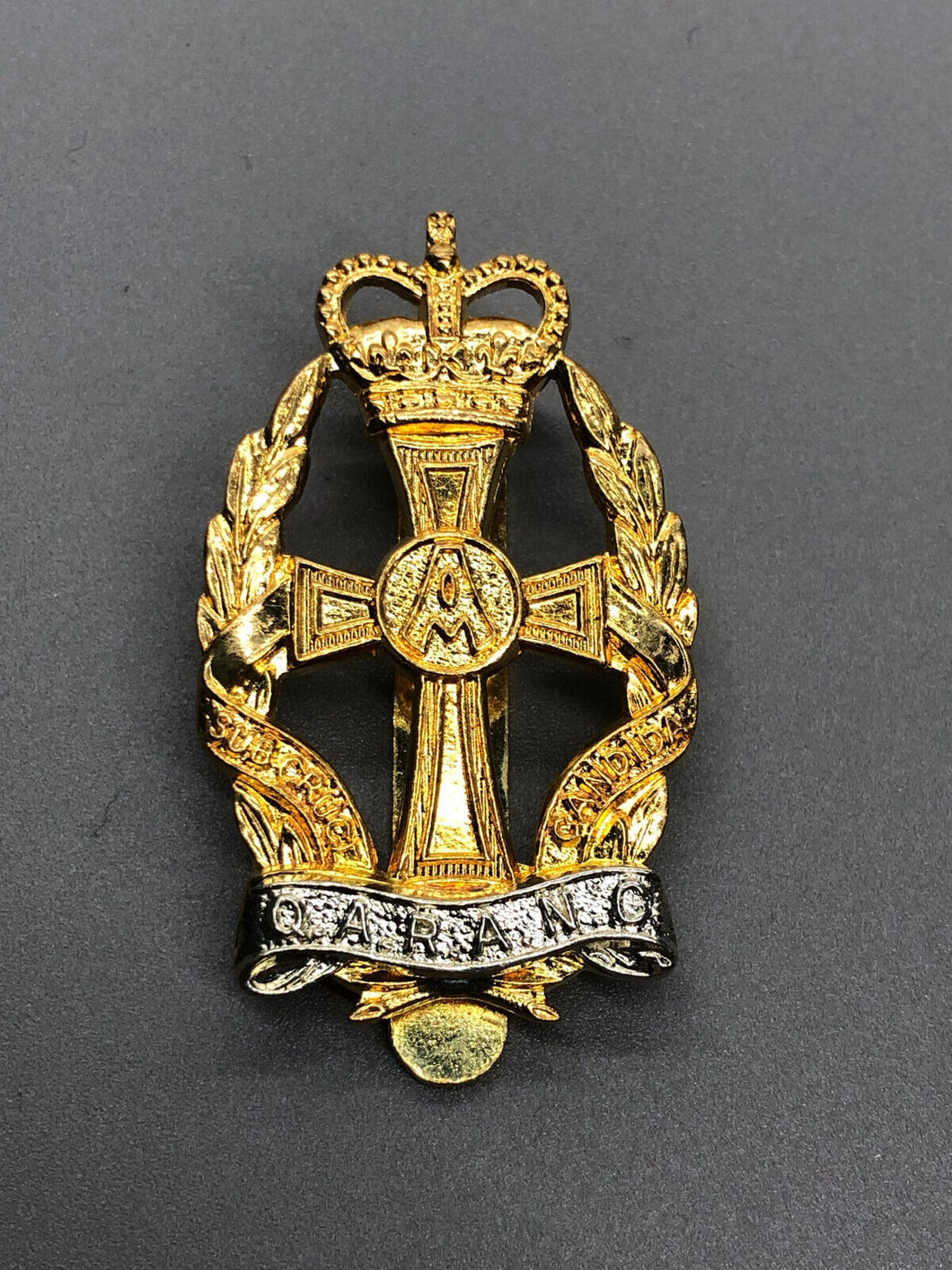 Genuine British Army Queen Alexandra's Royal Army Nursing Corps Cap Badge