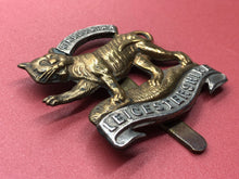 Load image into Gallery viewer, Original WW1 British Army Leicestershire Regiment Cap Badge
