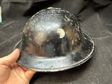 Load image into Gallery viewer, Original WW2 British Civil Defence Home Front Helmet &amp; Liner Set
