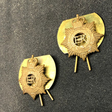 Load image into Gallery viewer, Original British Collar Badge Pair - Royal Army Service Corps - The Militaria Shop
