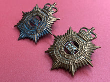 Load image into Gallery viewer, Original British Army Royal Army Service Corps RASC Collar Badges Pair
