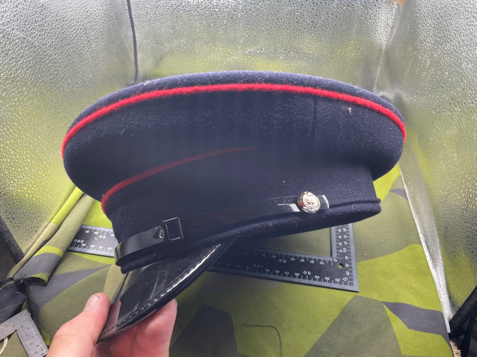 Original British Army Royal Engineers Peaked Cap - The Militaria Shop