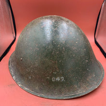 Charger l&#39;image dans la galerie, Original British / Canadian Army WW2 Soldiers Military Combat Mk3 Turtle Helmet
