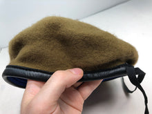 Load image into Gallery viewer, Genuine British Army Guards Regiment Khaki Regimental Beret Hat - Size 56cm
