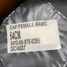 Load image into Gallery viewer, Genuine British Army RAMC Royal Army Medical Corps Female Cap &amp; Badge - Size 54 - The Militaria Shop
