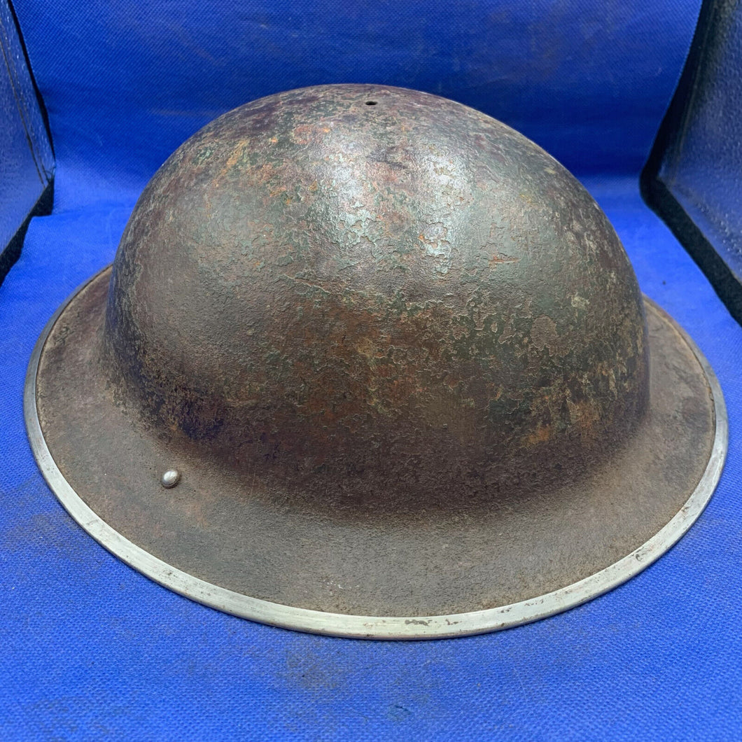 Original WW2 British Army Mk2 Brodie Combat Helmet