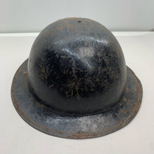 Load image into Gallery viewer, Original British Army WW2 MK1* Brodie Combat Helmet with Liner
