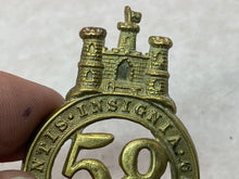 Load image into Gallery viewer, British Army Victorian Era 58th (Rutlandshire) Regiment of Foot Glengarry Badge
