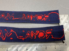 Load image into Gallery viewer, Original British Royal Naval Marines Cash&#39;s Tape Shoulder Badges, Matching Pair
