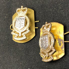 Original British Collar Badge Pair - Royal Army Ordnance Corps - The Militaria Shop