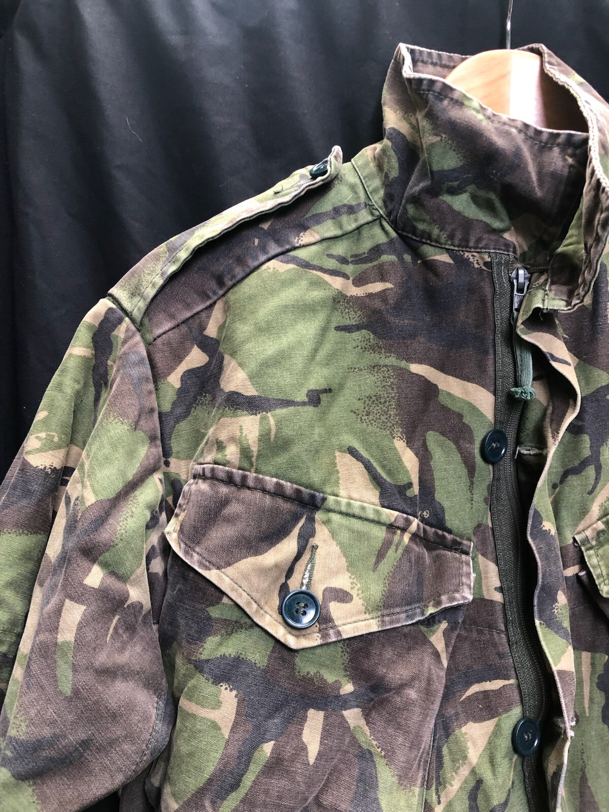 Vintage British Army Surplus Camouflaged Combat DPM Jacket - Size 180/96 - The Militaria Shop