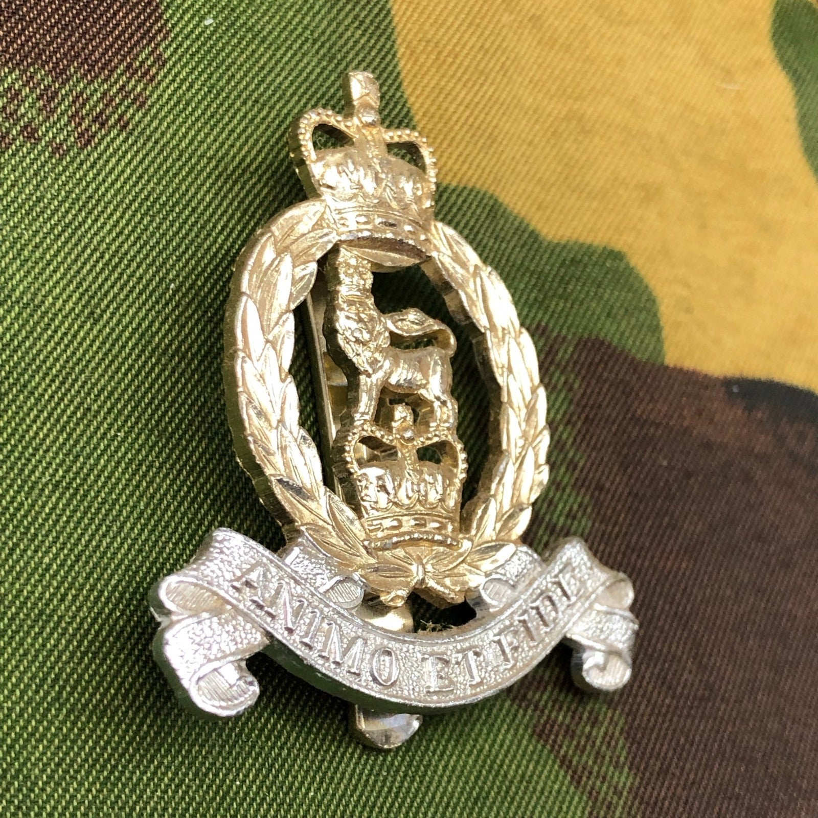 Original British Staybrite Army Cap Badge - Adjutant General's Corps - The Militaria Shop