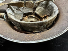 Load image into Gallery viewer, Original WW2 British Home Front Warden&#39;s Helmet-Complete Early Liner &amp; Chinstrap
