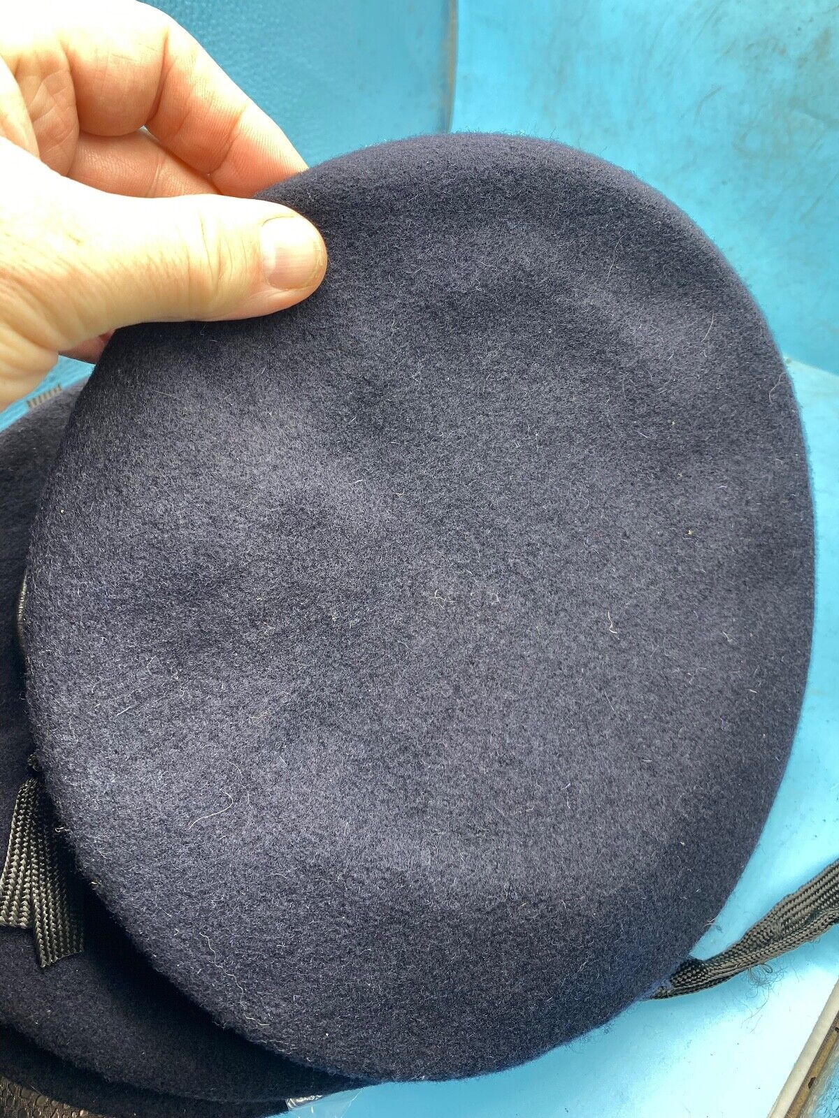 Original British Army- All Regiments Beret Blue- Dress Uniform Hat NEW - Size 50 - The Militaria Shop