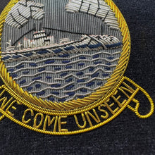 Load image into Gallery viewer, British Royal Navy Bullion Embroidered Blazer Badge - Submariners We Come Unseen
