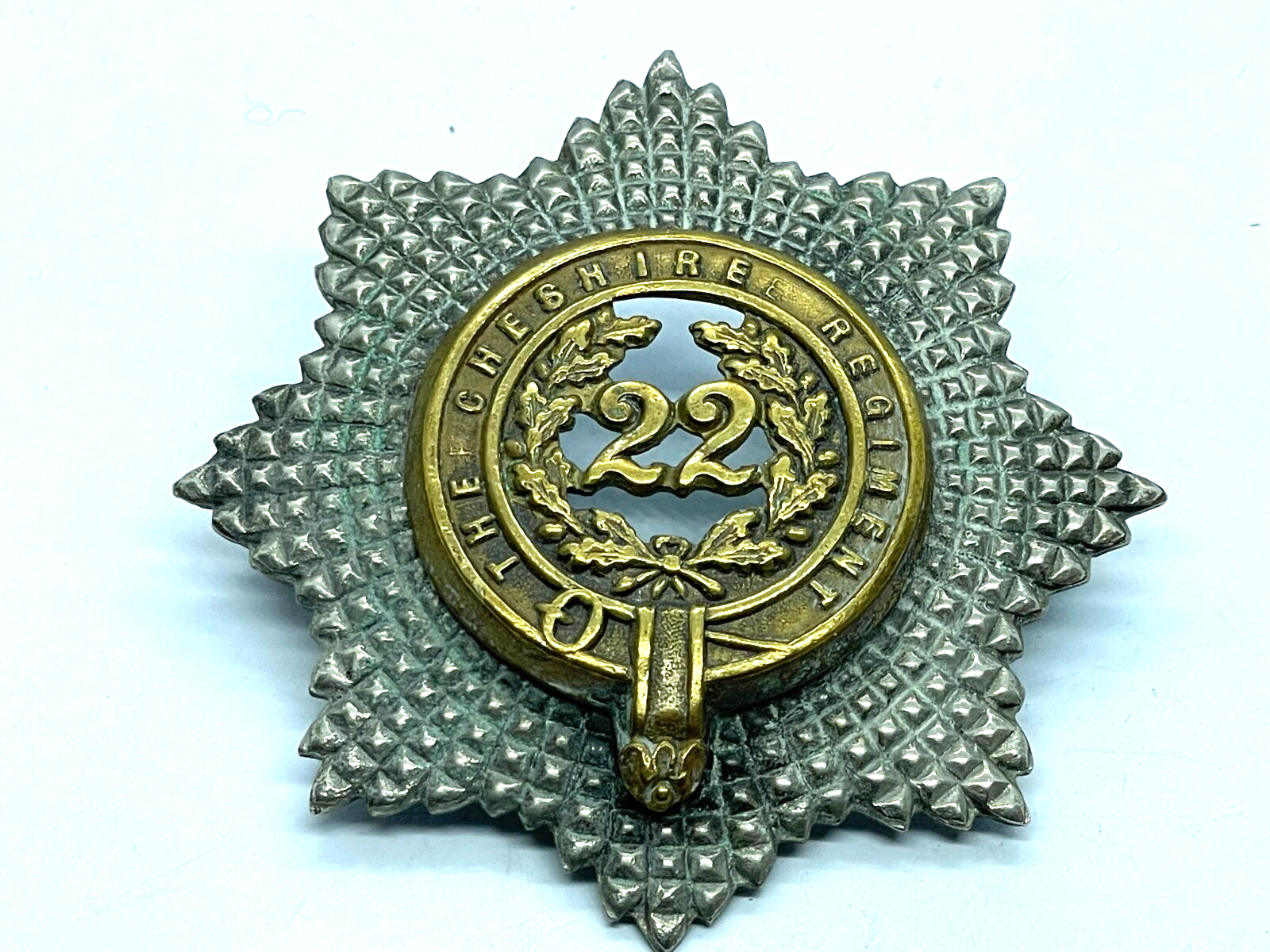 Original WW1 British Army Cheshire Regiment Bandsman's Pouch Badge - The Militaria Shop